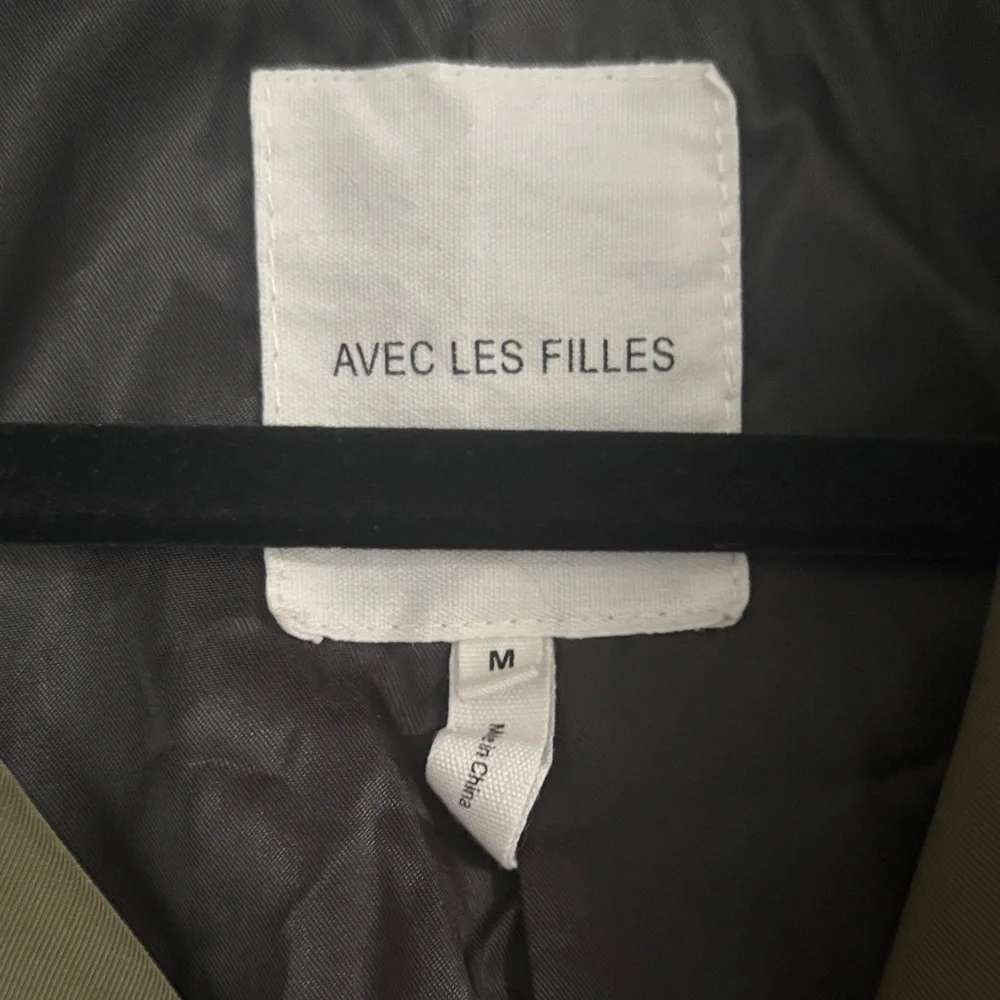 Avec Les Filles Olive Moto Trench Coat - Picture 8 of 8